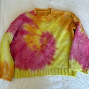 Vibrant Sunset Tie Dye Sweater